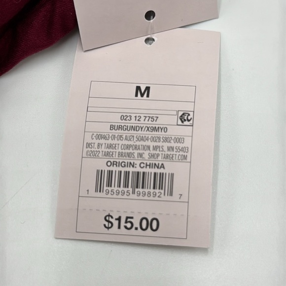 NWT Auden Pullover Bra Burgundy Size M Adjustable Straps - Picture 5 of 8